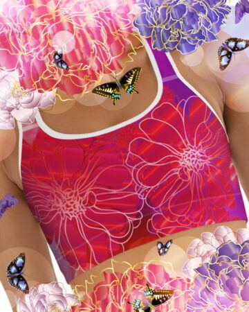 Madrid (VIII) T-Racerback Bra