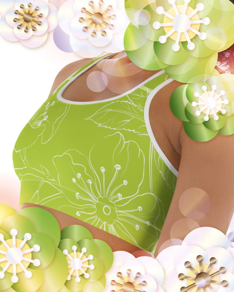 UK-Bra-238 N-1-2 Kenji XIV T-Racerback Bra